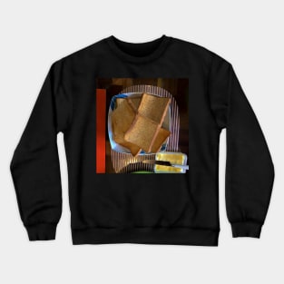 sliced bread and butter Crewneck Sweatshirt